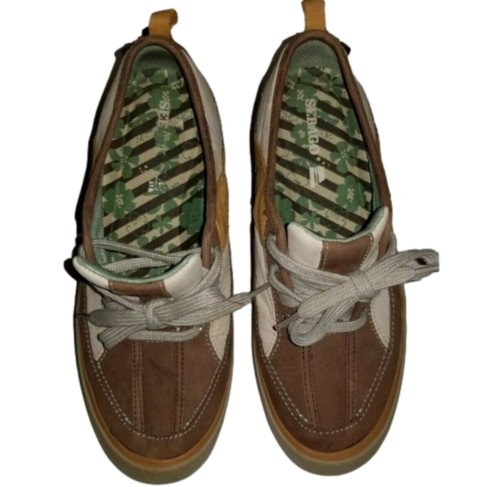 Sebago Wanderer TriColour Leather Vibram Sole Sneaker Womens 7.5M UK 5M EUR 38M